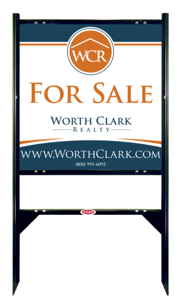 Angle Iron Frame W/ 1 Rider Insert And Reflective Office Sign Panel Unit, 24"H X 24"W, Steel