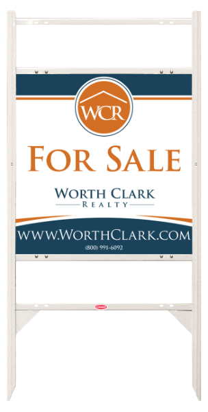 Angle Iron Frame W/ 2 Rider Inserts And Reflective Office Sign Panel Unit, 24"H X 24"W, Steel