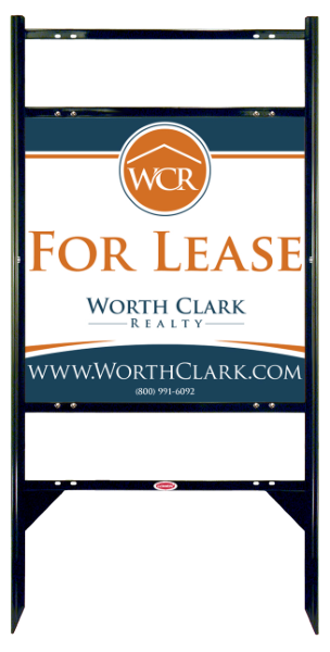 Angle Iron Frame W/ 2 Rider Inserts And Reflective Office Sign Panel Unit, 24"H X 24"W, Steel