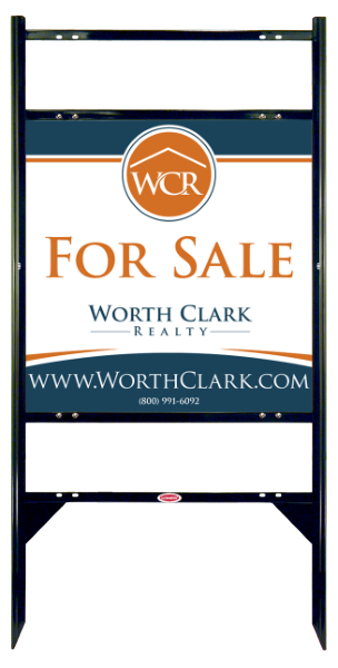 Angle Iron Frame W/ 2 Rider Inserts And Reflective Office Sign Panel Unit, 24"H X 24"W, Steel