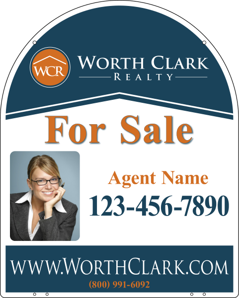 Reflective Arc Top Hanging Photo Sign Panel, 30"H X 24"W, Steel