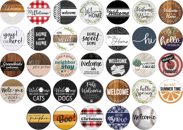 Door Hanger Sign Panel, 14h x 14w, 3mm Aluminumm Composite