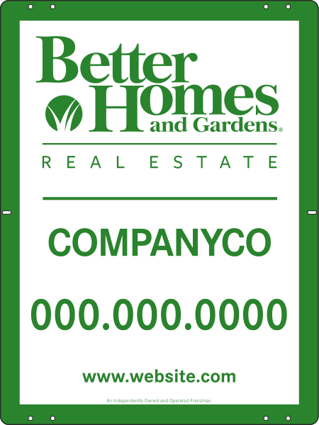 Sign Panel, 24 GA Steel 24h x 18w