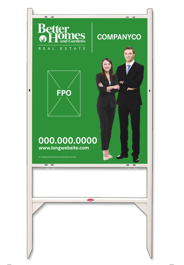 Angle Iron Frame and Sign Panel Unit, 30h x 24w