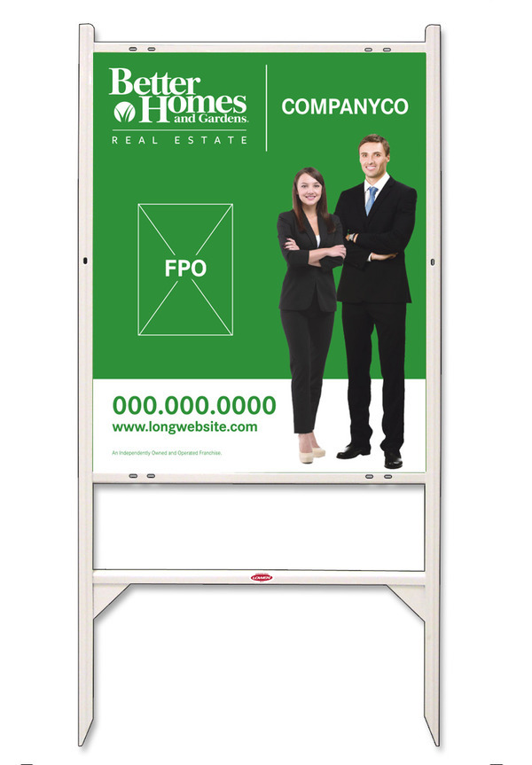 Angle Iron Frame and Sign Panel Unit, 30h x 24w