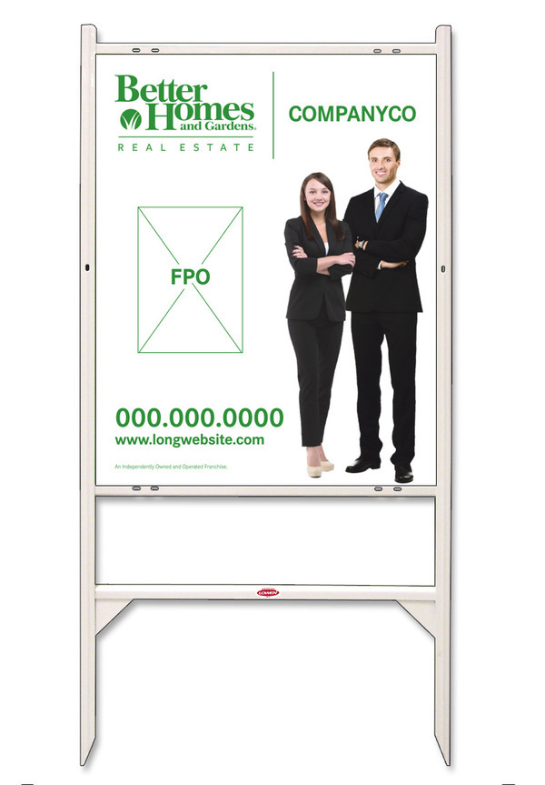 Angle Iron Frame and Sign Panel Unit, 30h x 24w