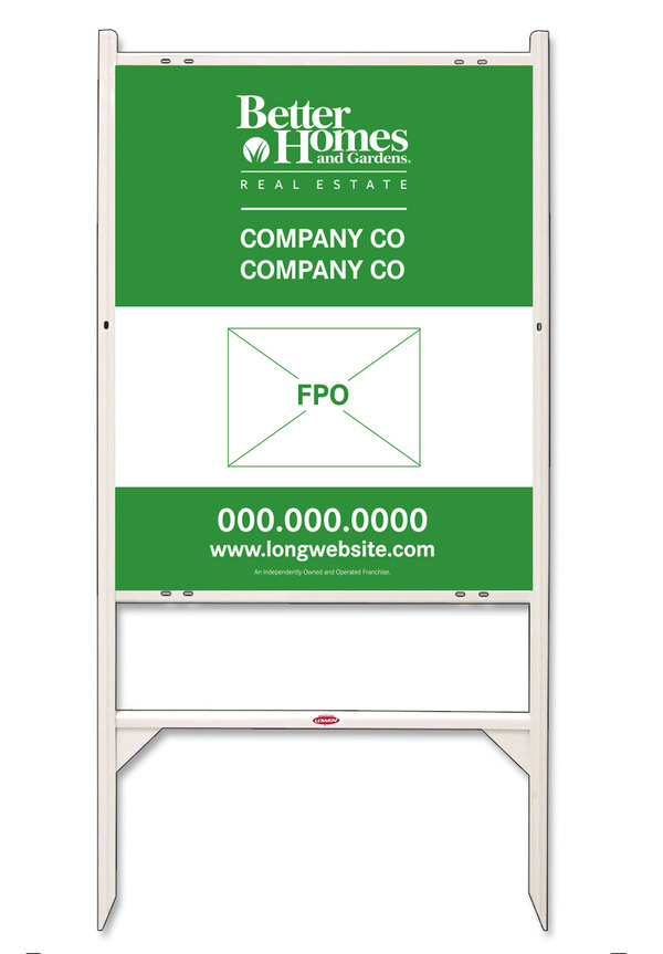 Angle Iron Frame and Sign Panel Unit, 30h x 24w