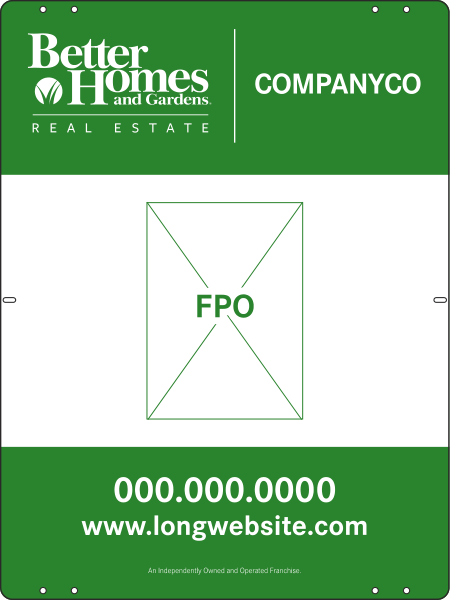 Sign Panel, 24 GA Steel 24h x 18w