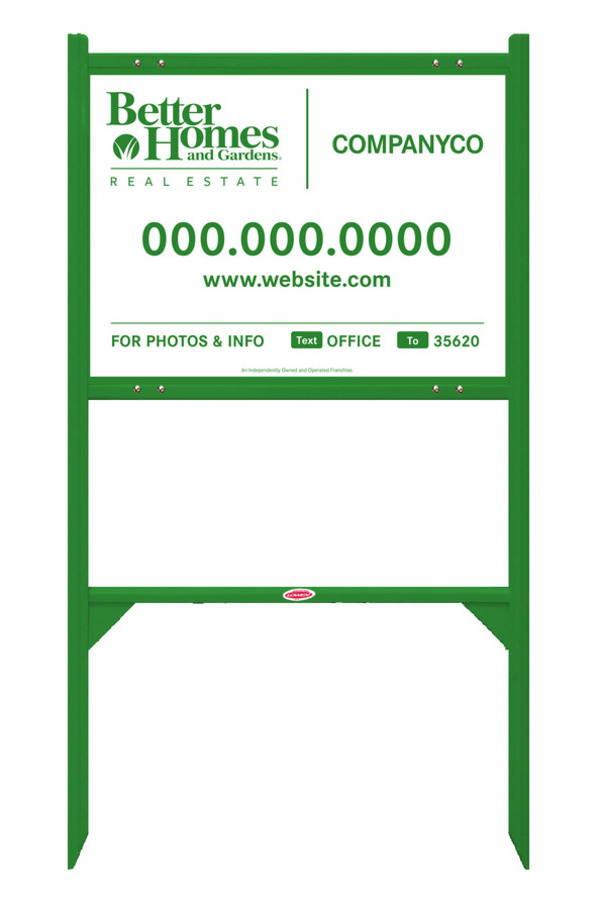 Angle Iron Frame and For Photos & Info Sign Panel Unit, 18h x 24w, Steel