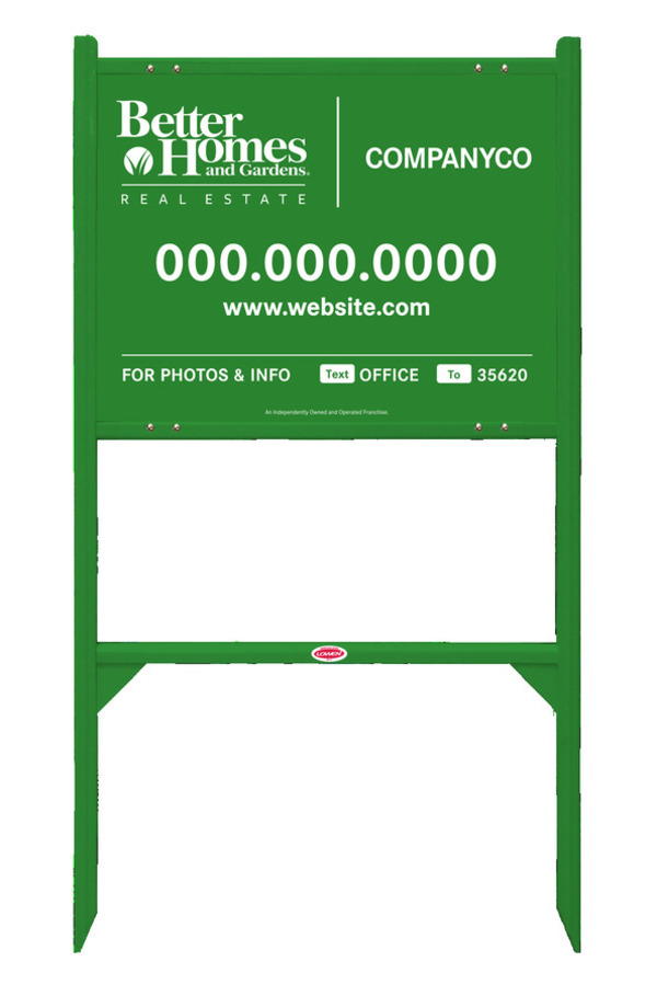 Angle Iron Frame and For Photos & Info Sign Panel Unit, 18h x 24w, Steel