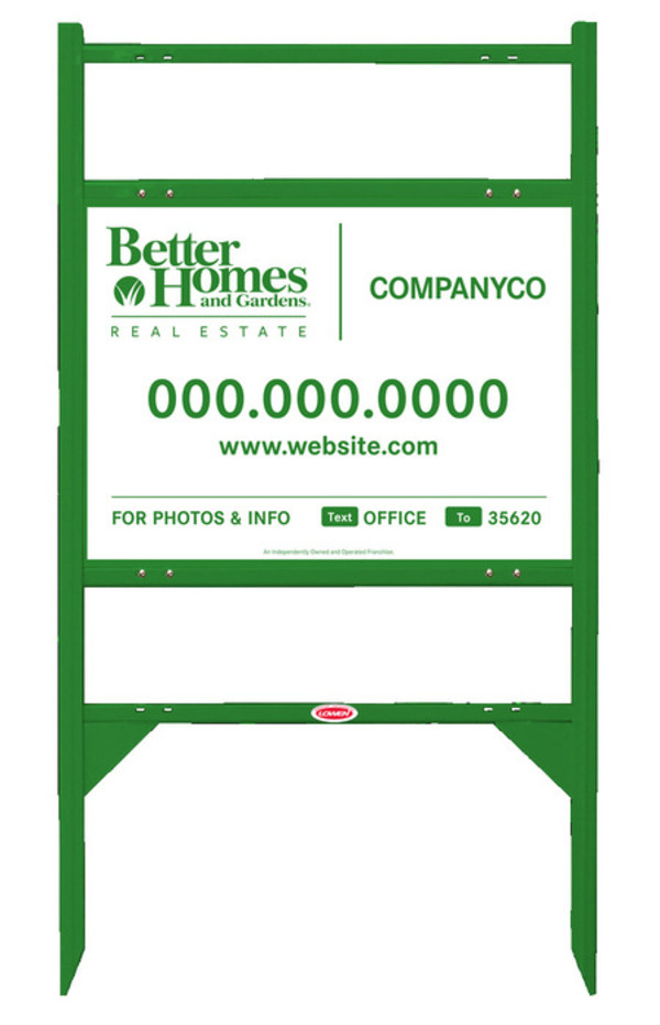 Angle Iron Frame with Two Rider Inserts and For Photos & Info Sign Panel Unit, 18h x 24w