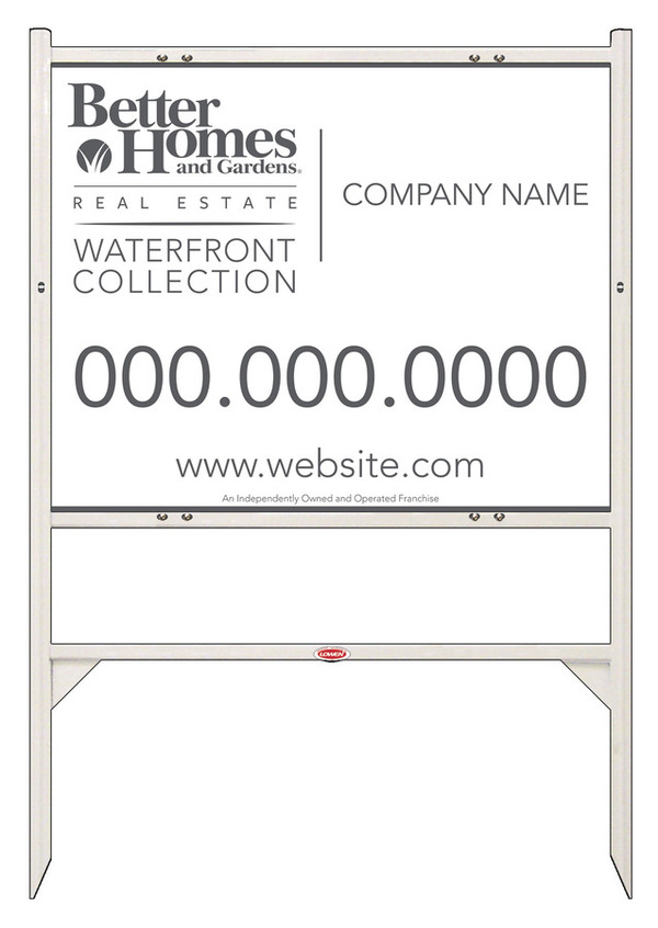 Waterfront Collection angle iron frame and panel unit, 24 GA steel 24h x 30w