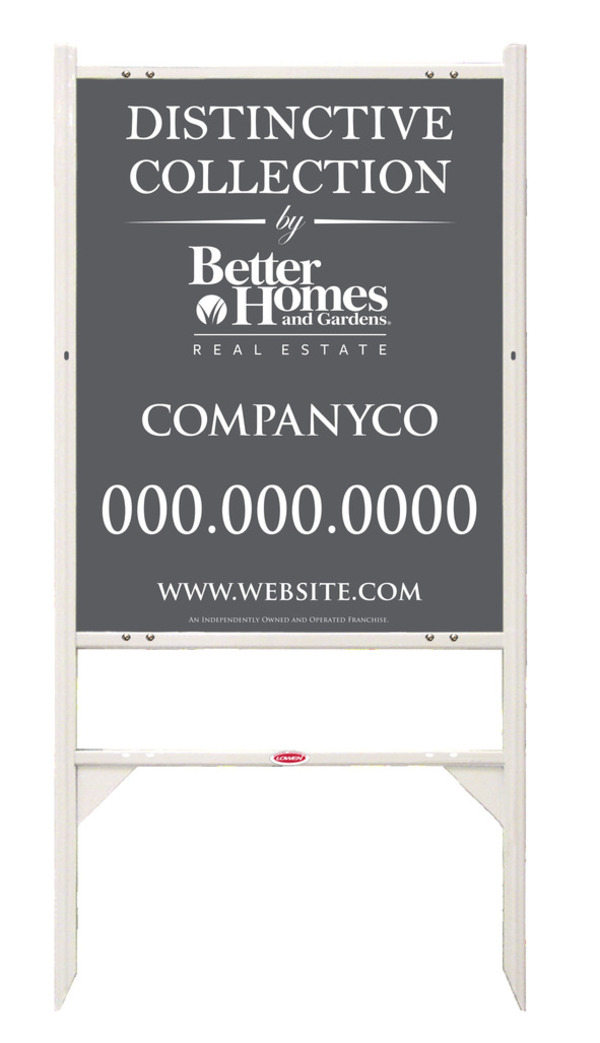 Distinctive Collection angle iron sign frame and panel unit, 24 GA steel 30h x 24w