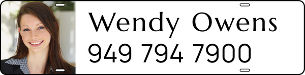 Agent Photo Sign Rider, 6h x 24w, Steel