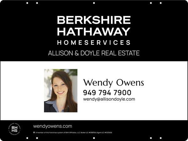 Agent Photo Sign Panel, 18h x 24, Steel