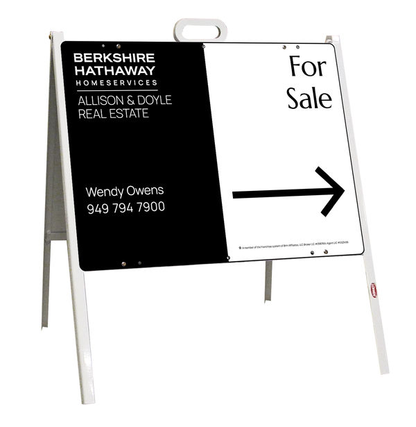 A-Frame and For Sale House Sign Panel Unit, 18h x 24w, Steel