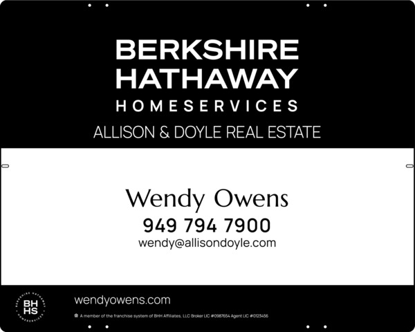 Agent Sign Panel, 24h x 30, Steel