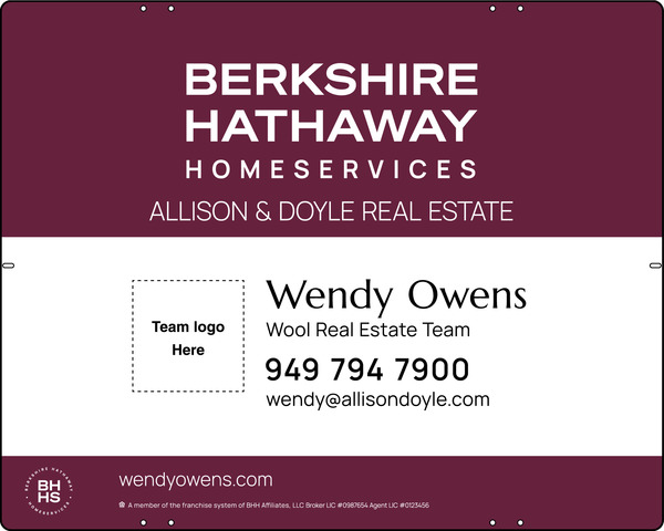 Team Logo Sign Panel, 24h x 30, Steel