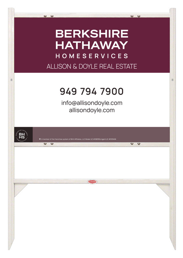 Angle Iron Frame and Office Sign Panel Unit, 24h x 30w, Steel