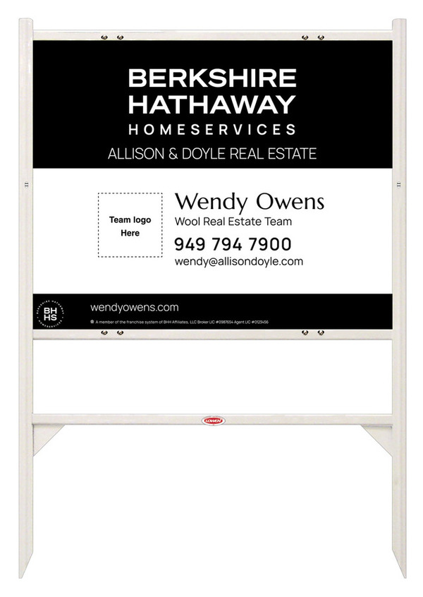 Angle Iron Frame and Team Logo Sign Panel Unit, 24h x 30w, Steel