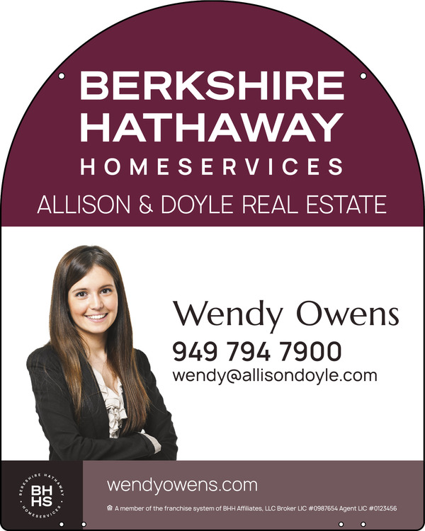 Hanging Arc Top Cut Out Photo Sign Panel, 30h x 24w, 3mm Aluminum Composite