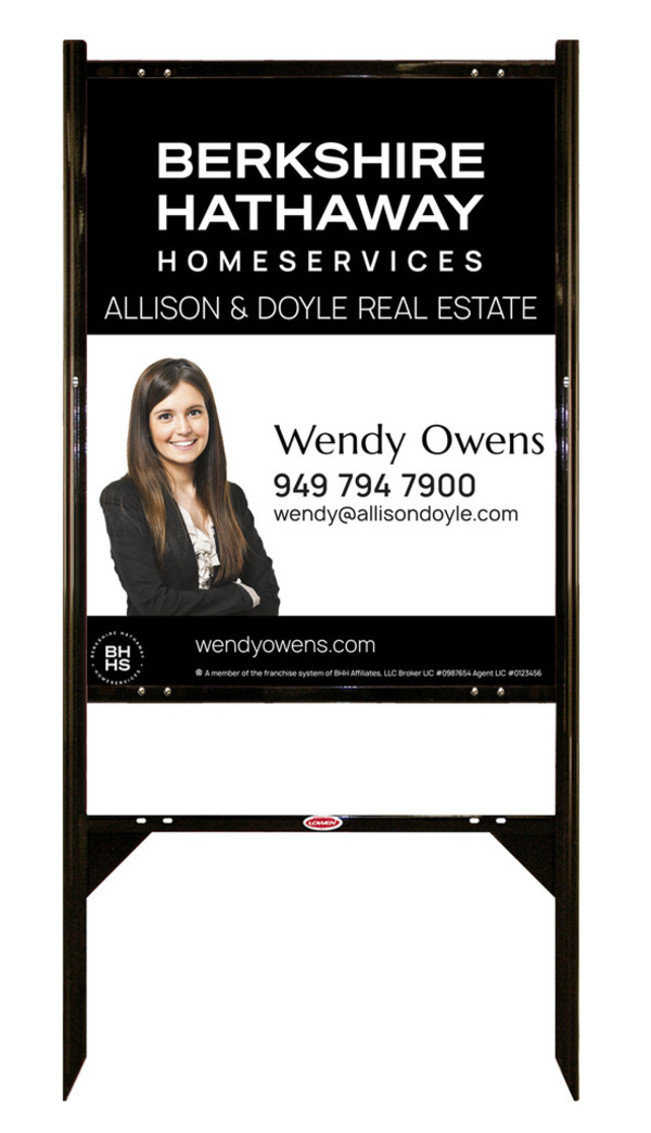 Angle Iron Frame and Cut Out Photo Sign Panel Unit, 30h x 24w, Steel