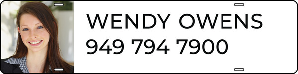 Agent Photo Sign Rider, 6h x 24w, Steel