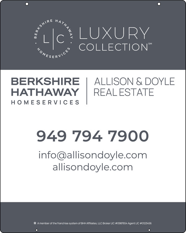 Reflective Hanging Office Sign Panel, 30h x 24w, 3mm Aluminum Composite