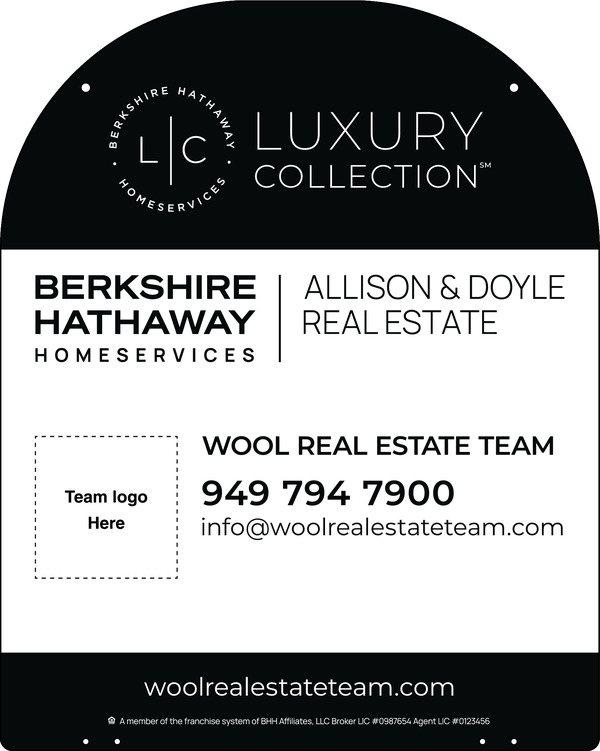 Hanging Yard Arm Dome Team Logo Sign Panel, 30h x 24w, 3mm Aluminum Composite