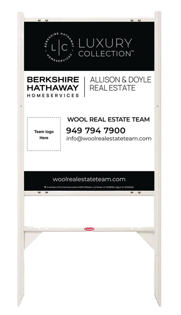 Angle Iron Frame and Team Logo Sign Panel Unit, 30h x 24w, Steel