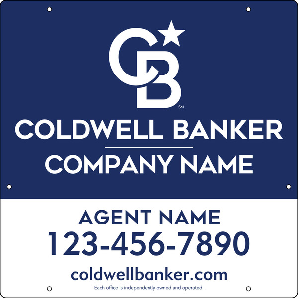 Agent Hanging Sign Panel, 24h x 24w, .063 Aluminum