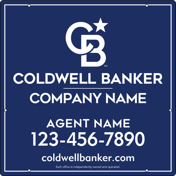 Agent Hanging Sign Panel, 24h x 24w, .063 Aluminum