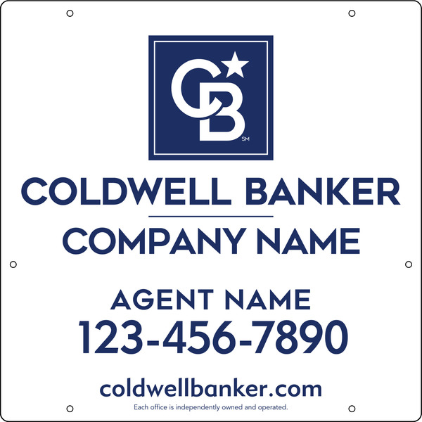 Agent Hanging Sign Panel, 24h x 24w, Poly