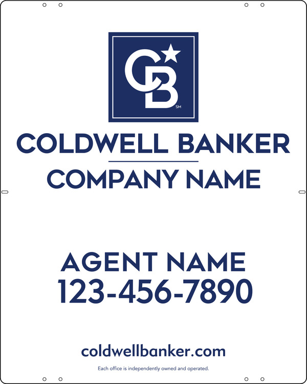 Agent Sign Panel, 30h x 24w, .040 Aluminum