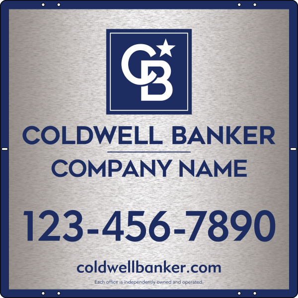 Office Sign Panel, 24h x 24w, 3MM Brushed Aluminum Composite