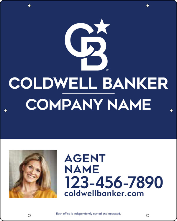 Agent Photo Hanging Sign Panel, 30h x 24w, .063 Aluminum