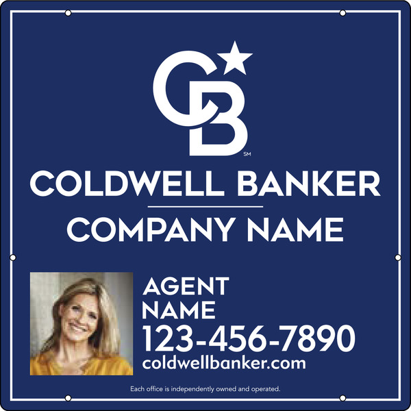 Agent Photo Hanging Sign Panel, 24h x 24w, .063 Aluminum