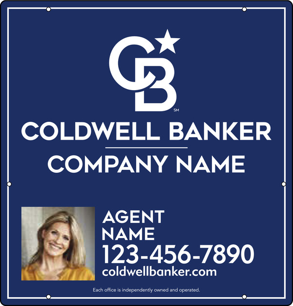 Agent Photo Hanging Sign Panel, 25h x 24w, .063 Aluminum