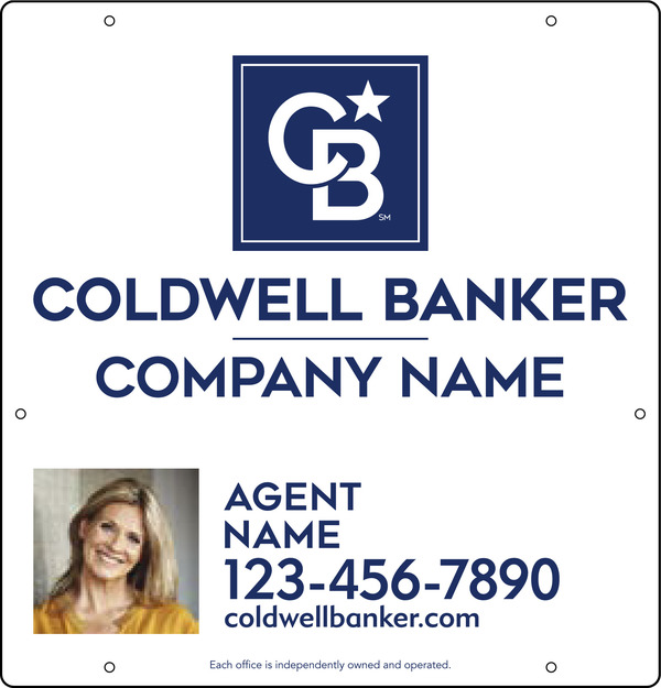 Agent Hanging Photo Sign Panel, 25h x 24w, .063 Aluminum