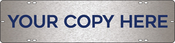 Custom Sign Rider, 6h x 24w, 3MM Brushed Aluminum Composite