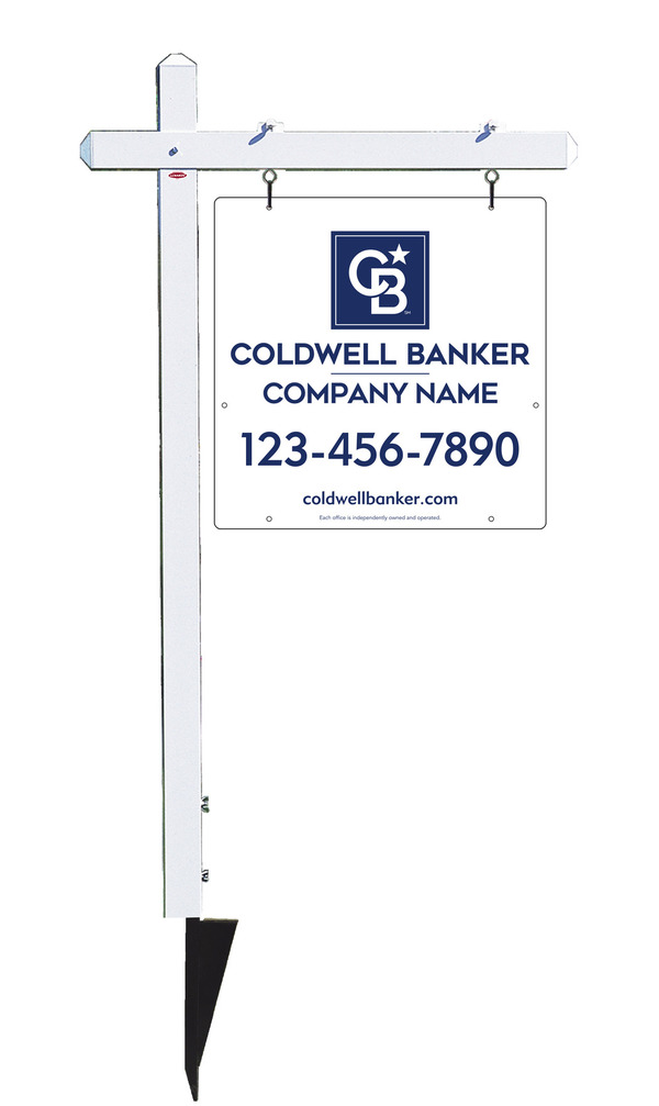 Sign Post and Office Sign Panel Unit, 24h x 24w, .063 Aluminum