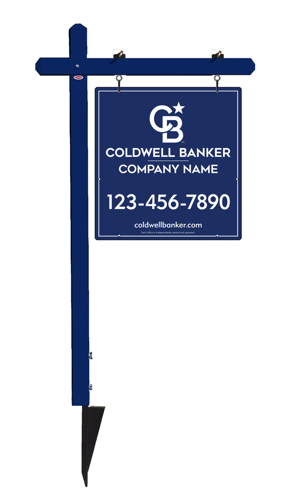 Sign Post and Office Sign Panel Unit, 25h x 24w, .063 Aluminum