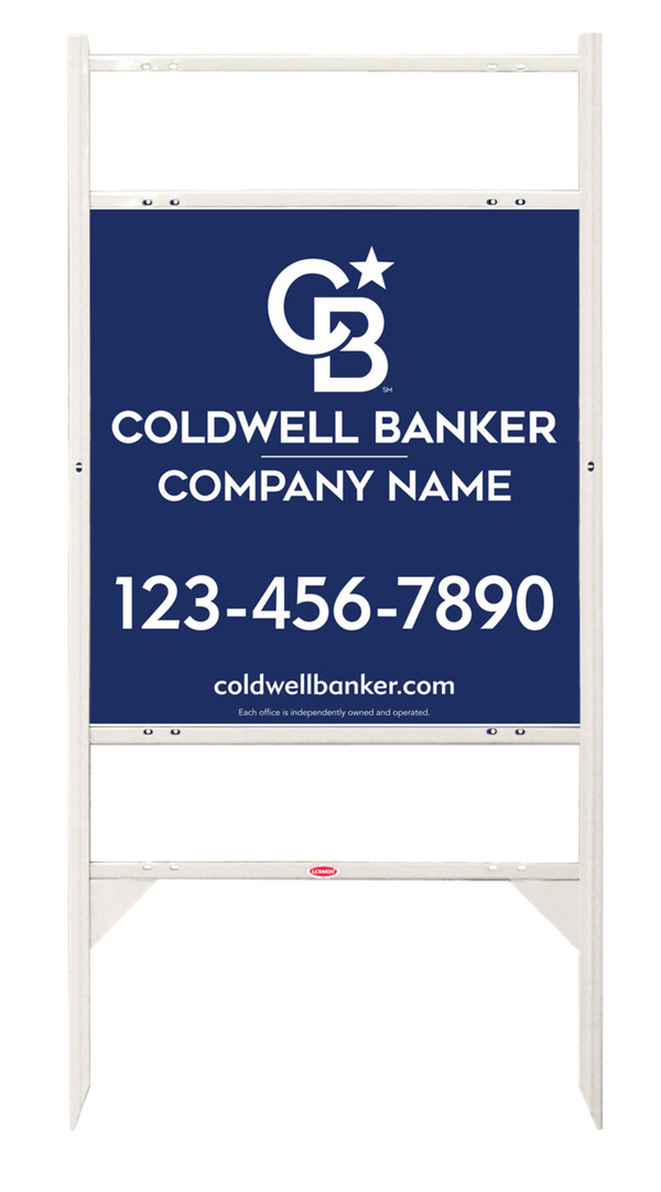 Angle Iron Frame w 2 Rider Inserts and Office Sign Panel Unit, 25h x 24w, Steel