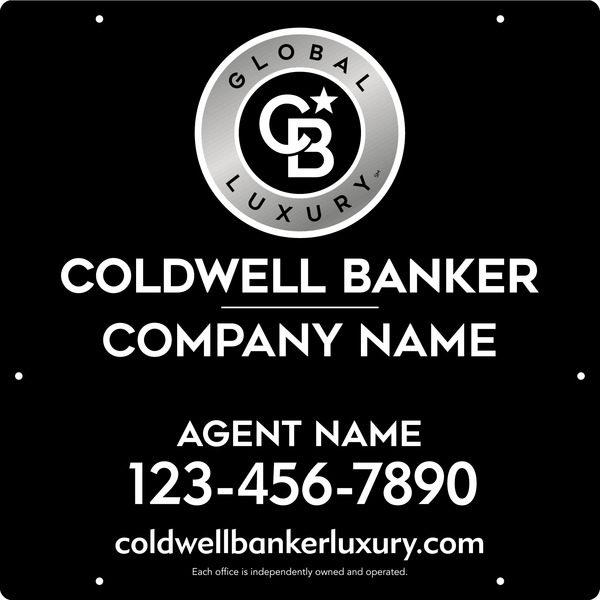 Agent Hanging Sign Panel, 24h x 24w, .063 Aluminum