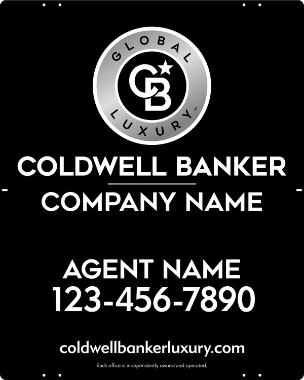 Agent Sign Panel, 30h x 24w, .040 Aluminum