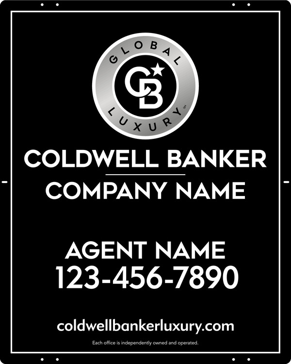 Agent Sign Panel, 30h x 24w, .040 Aluminum