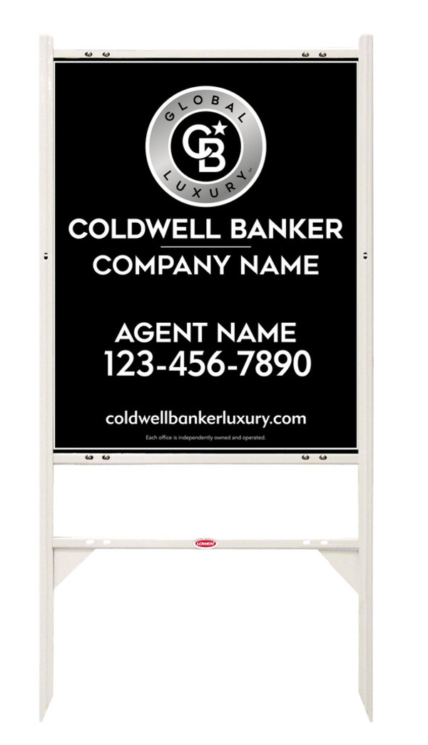 Angle Iron Frame and Agent Sign Panel Unit, 30h x 24w, .040 Aluminum