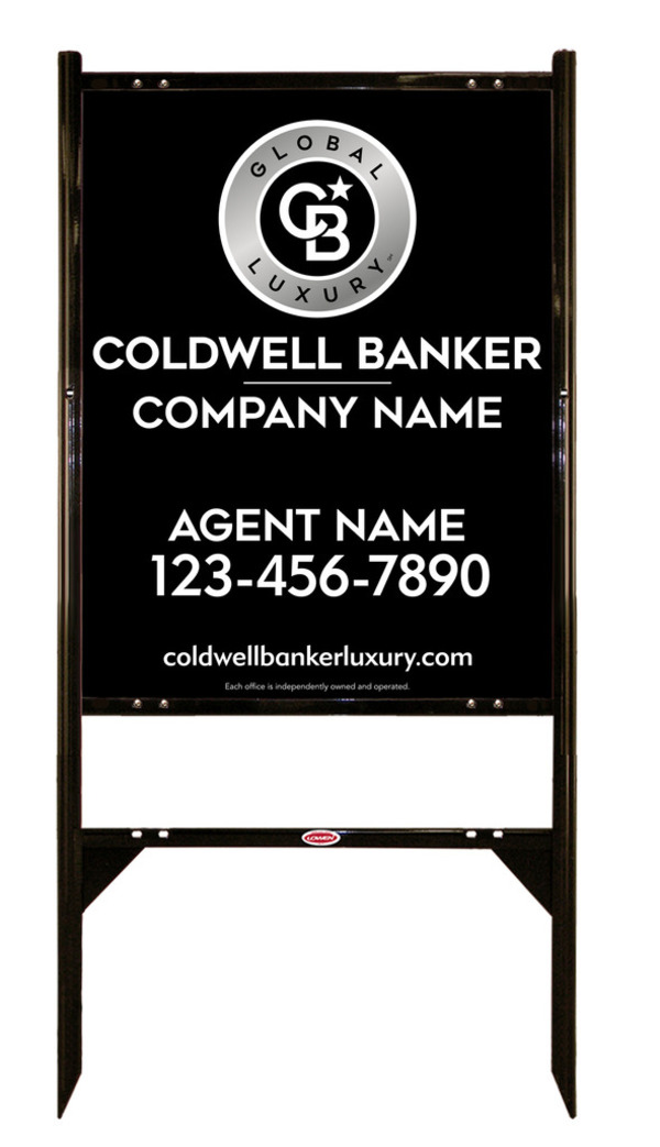 Angle Iron Frame and Agent Sign Panel Unit, 30h x 24w, .040 Aluminum