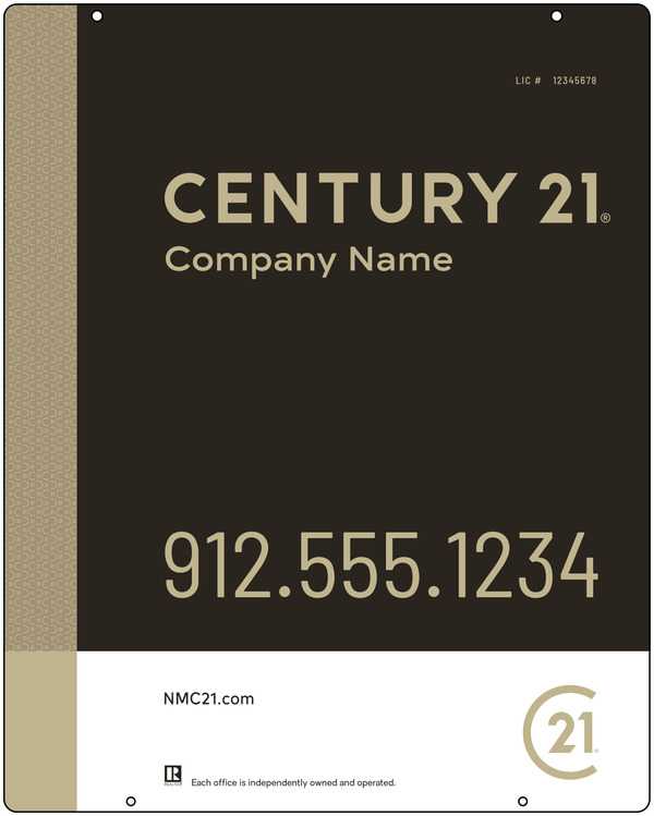 Aluminum Composite Hanging Panel 30x24 DF - Century 21 | Lowen Sign