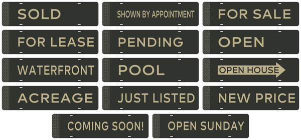 Steel Message Rider 6x24 Standard Gold - Century 21 | Lowen Sign